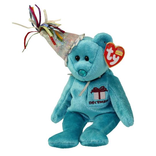 MINT wth MINT TAGS TY DECEMBER the BEAR BEANIE BABY 