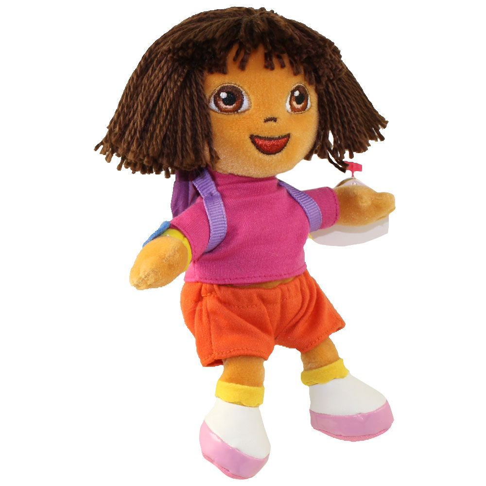 TY Beanie Baby - DORA the Explorer (Yarn Hair Version) (7.5 inch) (Mint