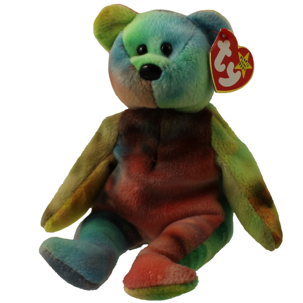 TY Beanie Baby - GARCIA the Ty-dyed Bear (8.5 inch) (Mint ...