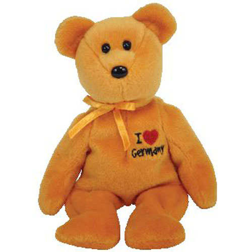 TY Beanie Baby GERMANY the Bear (I Love Germany) (8.5 inch) (Mint