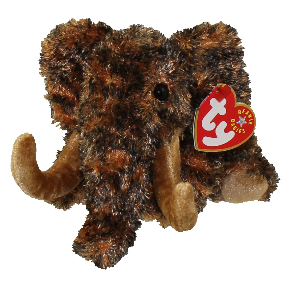Giganto Retired 2001 Ty Beanie Baby 7 in Brown Plush Mammoth 3up MWMT for sale online 