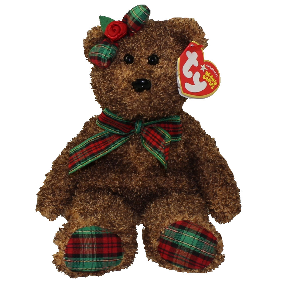 TY Beanie Baby HAPPY HOLIDAYS the Bear (8.5 inch) (Mint