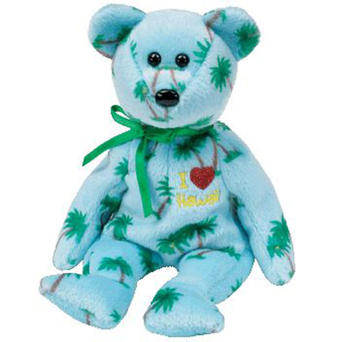 TY Beanie Baby HAWAII the Bear (I Love Hawaii) (8.5 inch) (Mint