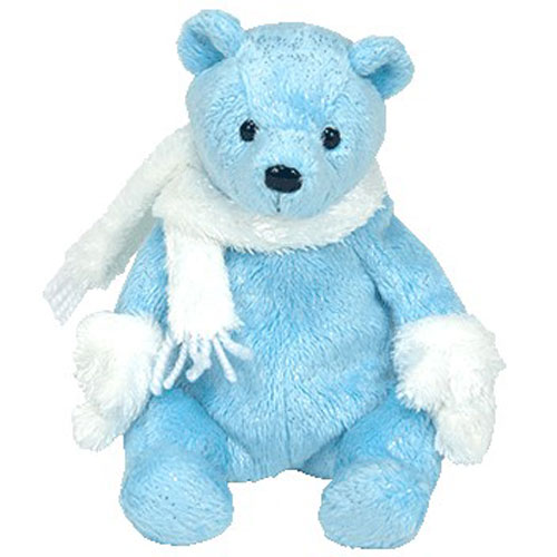 TY ICECUBES the BEAR BEANIE BABY MINT with MINT TAGS 