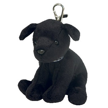 Black Dog Keychain Clip