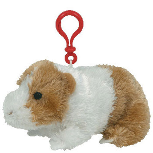 Plastic Key Clip - Peppa Pig TY Beanie Baby GEORGE the Pig 4.5 inch 
