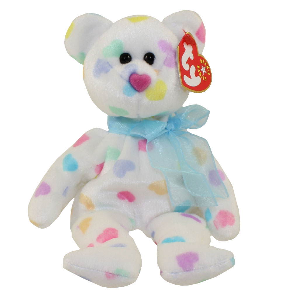 TY Beanie Baby KISSME the Valentines Bear (8 inch) (Mint