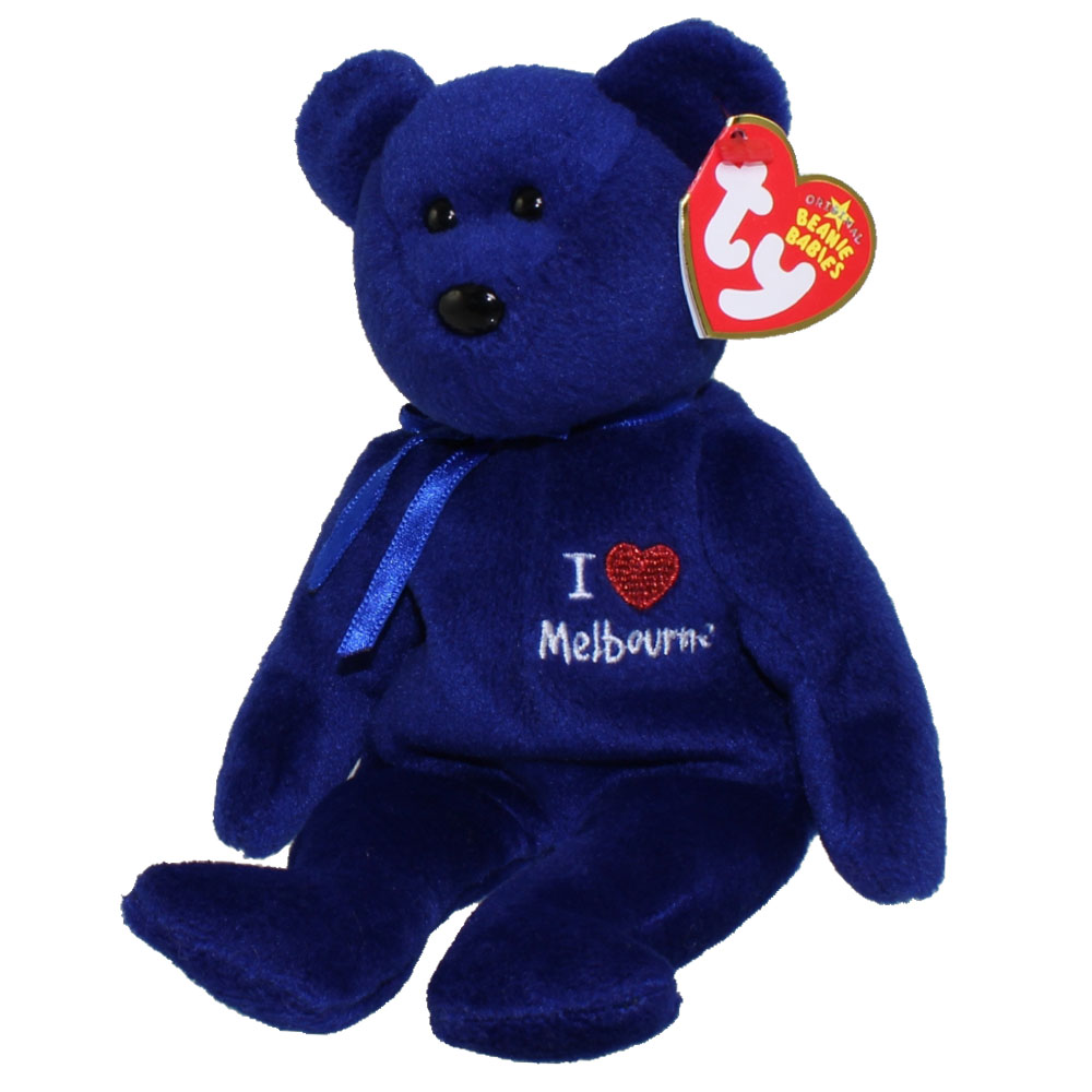 TY Beanie Baby MELBOURNE the Bear (I Love Melbourne) (8.5 inch) (Mint