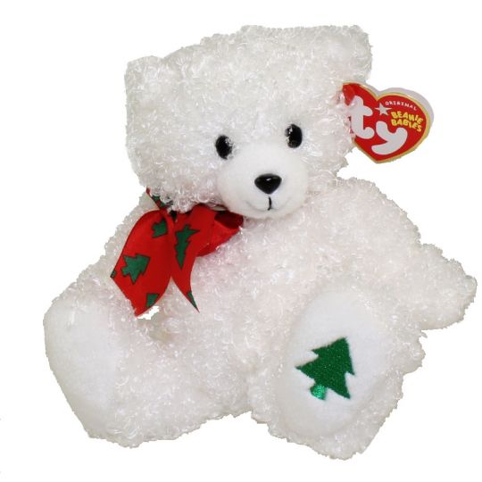 - MWMTs Stuffed Animal TY Beanie Baby MERRYBELLE the Holiday Bear 6.5 inch 