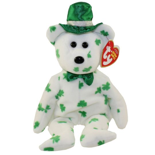 TY Beanie Baby - O'FORTUNE the Irish Bear (10 inch) (Mint)