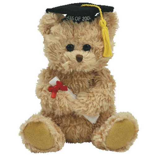 TY Beanie Baby 2.0 SCHOLARS the 2008 Graduation Bear (7 inch) (Mint)