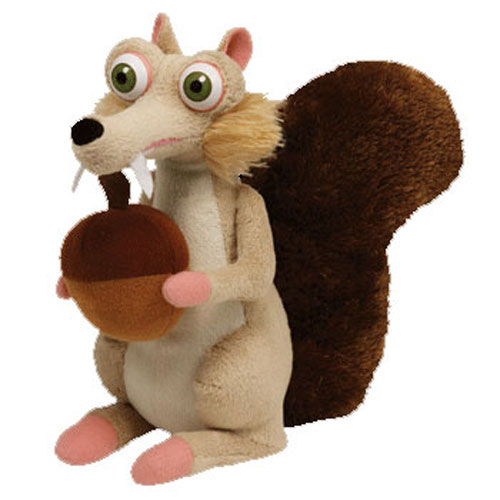 TY Beanie Baby - SCRAT the Squirrel ( Ice Age ) (Mint)