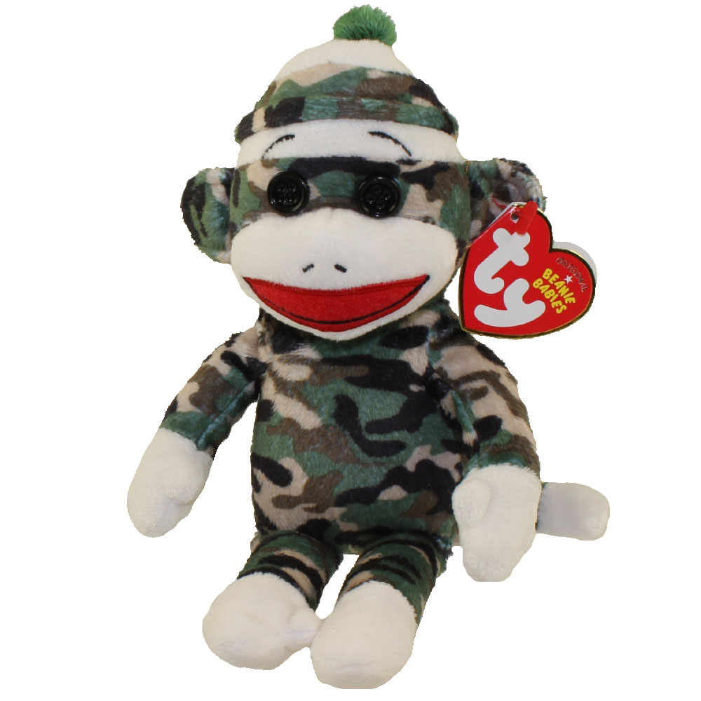 ty sock monkey gray