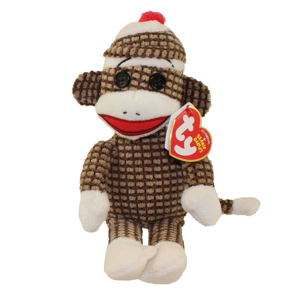 ty sock monkey gray