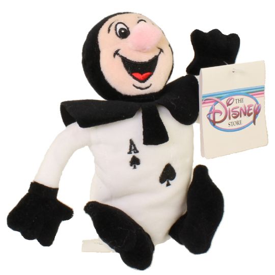 Black Card Disney Mini Bean Bag Alice in Wonderland Plush Ace of Spades Soldier for sale online 