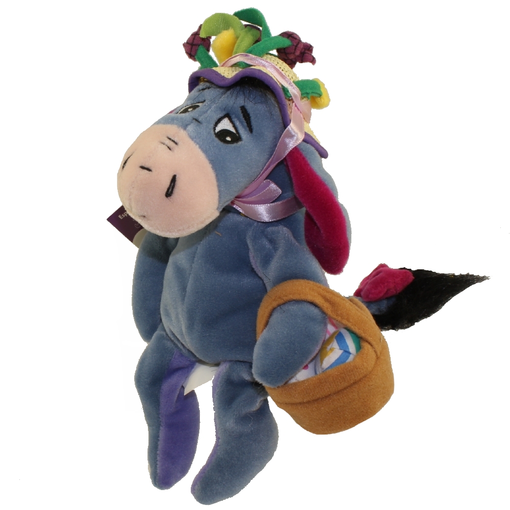 Disney Bean Bag Plush - EASTER BONNET EEYORE (Winnie the Pooh) (9