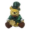 Disney Bean Bag Plush - ST. PATRICK'S DAY POOH holding Gold Clover (Winnie the Pooh)(8 inch) (Mint)