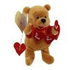 Disney Bean Bag Plush - VALENTINE HEART POOH (Winnie the Pooh) (8 inch) (Mint)