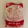 TY McDonald's Teenie Beanie - RED the Bear (2006 - Signapore Exclusive) (Mint)