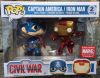 Funko POP! Vinyl Figure - Captain America & Iron Man (Civil War) (Action Pose) (2-Pack) (Mint)
