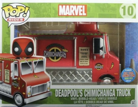  Funko Pop Rides: Deadpool's Chimichanga Truck Action Figure :  Toys & Games