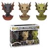 Funko POP! Vinyl Figure - Drogon, Viserion, & Rhaegal (Hatching 3-Pack) (ECCC) (Mint)