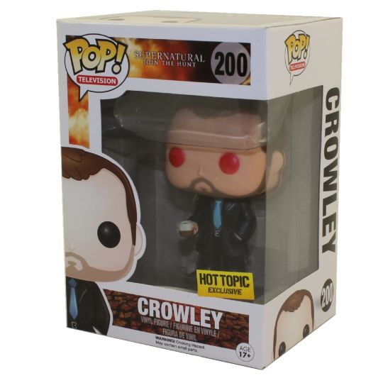 Funko POP! Television - Supernatural Vinyl Figure - CROWLEY (Red Eyes) #200 (Mint)