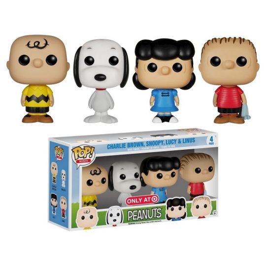 Funko Mini POP! Peanuts Vinyl Figures - CHARLIE BROWN, LUCY