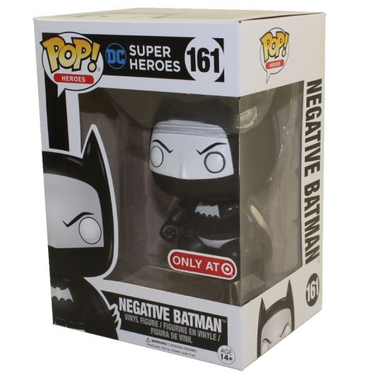 Funko POP! Heroes DC Comics Vinyl Figure NEGATIVE BATMAN #161  *Exclusive* (Mint)