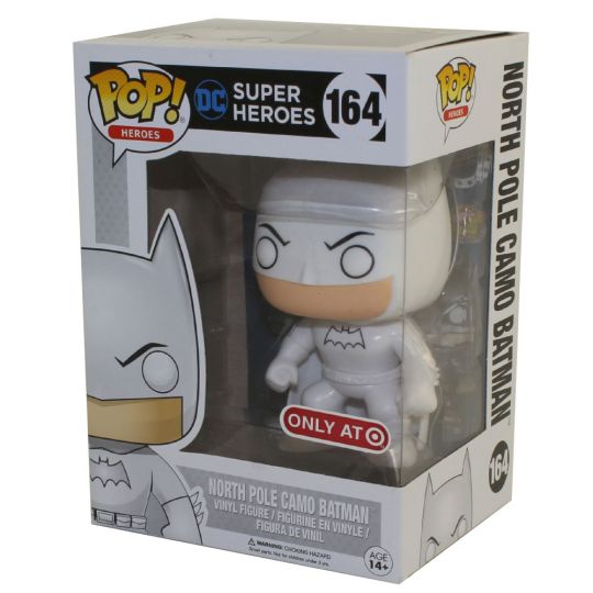 Funko POP! Heroes - DC Comics Vinyl Figure - NORTH POLE CAMO BATMAN #164  *Exclusive* (Mint): : Sell TY Beanie Babies, Action  Figures, Barbies, Cards & Toys selling online