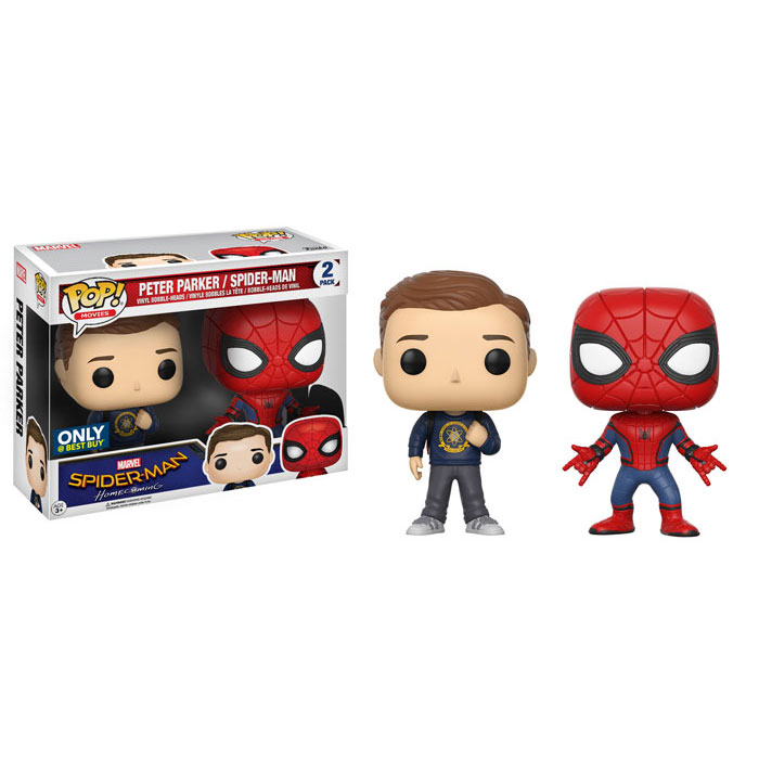 Funko POP! Movies SpiderMan Vinyl Figures 2PACK PETER