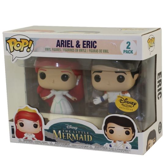 Disney Treasures Exclusive Little Mermaid Funko Pop Ariel and Eric 2-Pack 