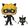 Funko POP! Animation - Miraculous Vinyl Figure - CAT NOIR with Plagg (Mint)