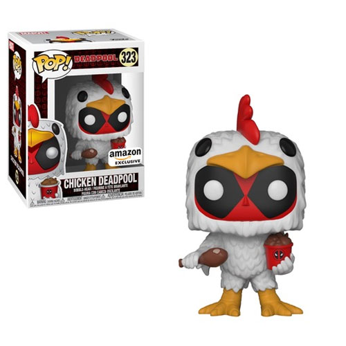 Funko POP! Marvel Deadpool Vinyl Bobble Figure - CHICKEN DEADPOOL #323 ...