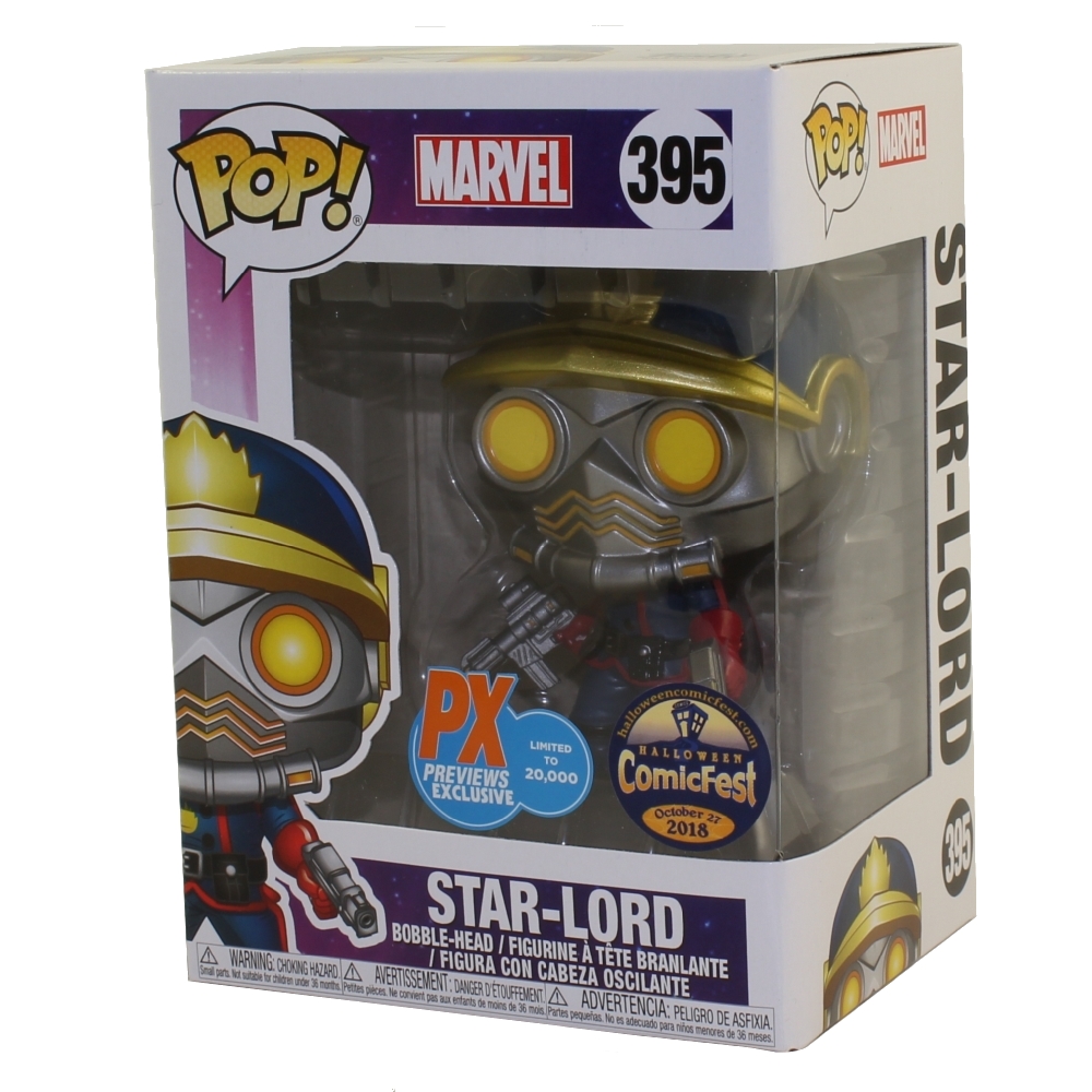 Funko Pop! Marvel Star-Lord PX Previews Exclusive Halloween Comic Fest  Bobble-Head Figure #395 - US