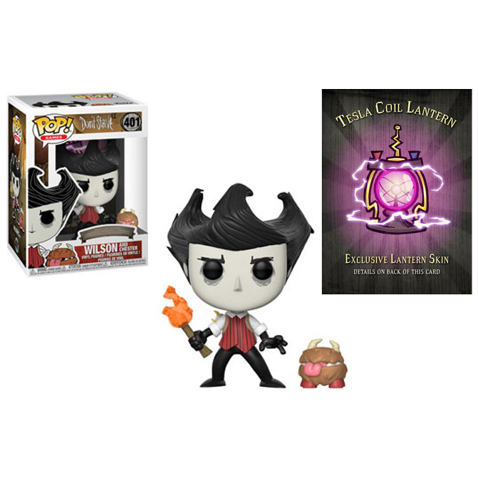 Funko POP! - Don't Starve Vinyl Figure - WILSON w/ Chester #401 (Includes Code) (Mint): Sell2BBNovelties.com: Sell TY Beanie Action Figures, Barbies, Cards Toys selling