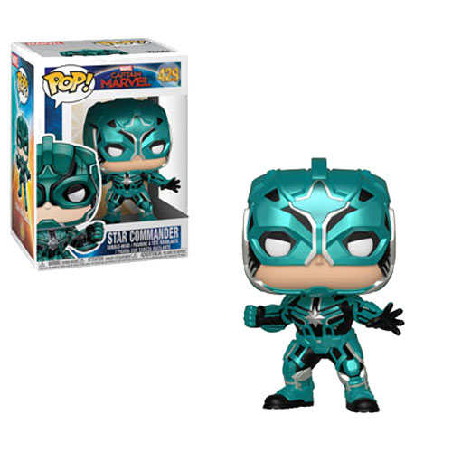 Funko POP! Marvel - Captain Marvel Vinyl Bobble Figure - STAR COMMANDER #429 (Mint)