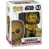 Funko POP! Star Wars Vinyl Bobble-Head Figure - CHEWBACCA [Gold Chrome] #63 *Exclusive* (Mint)