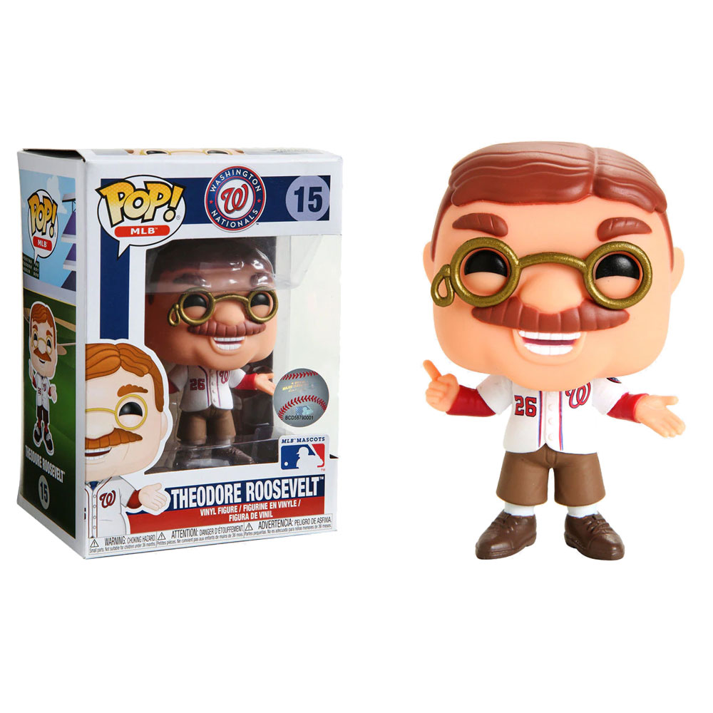 Funko POP! MLB - Mascots S2 Vinyl Figure - TEDDY ROOSEVELT #15 (Washington  Nationals) (Mint)