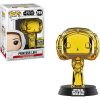 Funko POP! Star Wars Vinyl Bobble-Head Figure - PRINCESS LEIA [Gold Chrome] #295 *Exclusive* (Mint)