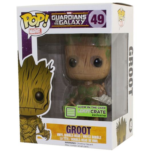 Funko Pop 49 Marvel Guardians of The Galaxy Groot Vinyl Bobble-head for sale online 
