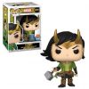 Funko POP! Marvel Vinyl Bobble Figure - LOKI holding Mjolnir #615 (Mint)