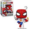 Funko POP! Marvel Eat the Universe Vinyl Bobble Figure - SPIDER-MAN (Pizza Box) #672 *Exclusive* (Mi
