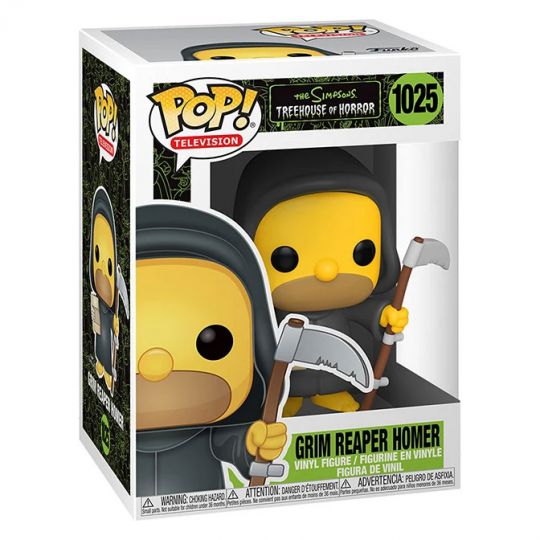 Funko POP! Animation - The Simpsons S4 Treehouse Vinyl Figure - GRIM REAPER HOMER #1025 (Mint)