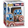 Funko POP! Marvel Holiday 2021 Vinyl Bobble Figure - GINGERBREAD CAPTAIN AMERICA #933 (Mint)