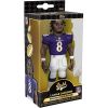Funko Gold Premium Vinyl Figure - NFL W1 - LAMAR JACKSON (Baltimore Ravens Jersey)(5 inch) (Mint)