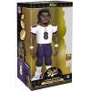 Funko Gold Premium Vinyl Figure - NFL W1 - LAMAR JACKSON (WHITE Ravens Jersey)(5 inch) *CHASE* (Mint