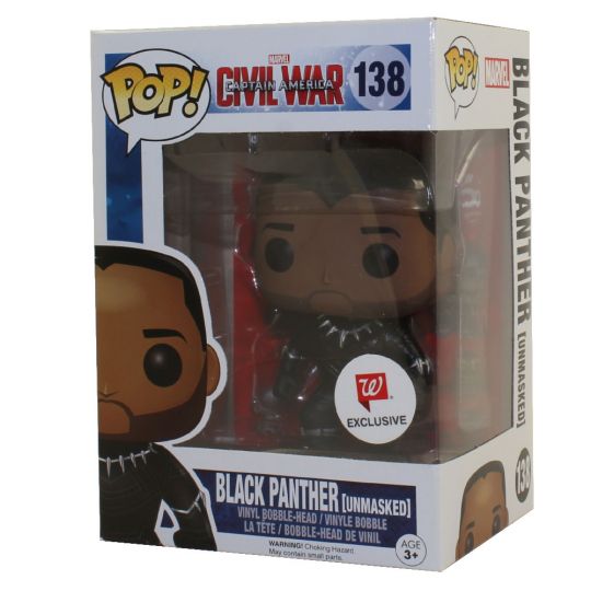 Funko Pop! Marvel: Black Panther Ohne Maske – Vinyl-Bobblehead-Figur Aus Civil War