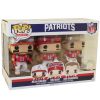 Funko POP! NFL Wave 3 - Vinyl Figures - PATRIOTS 3-PACK (Brady, Edelman, Gronk) *Excl.*  (Mint)