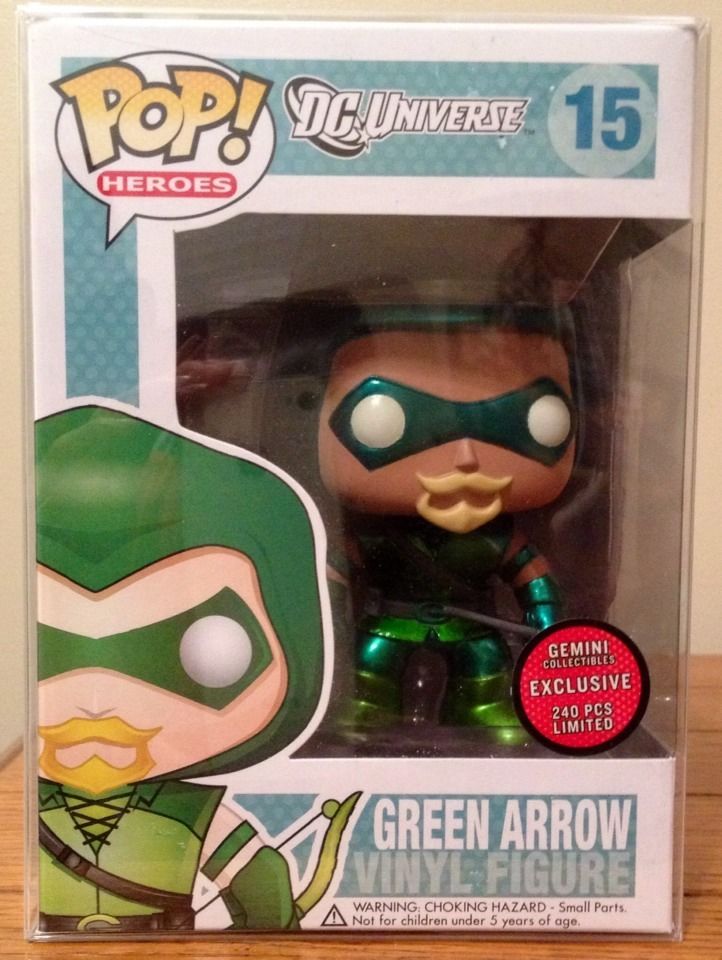 Hotellet At placere Udpakning Funko POP! Vinyl Figure - Green Arrow (Metallic) (Mint):  Sell2BBNovelties.com: Sell TY Beanie Babies, Action Figures, Barbies, Cards  & Toys selling online